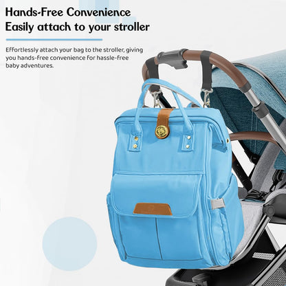 StarAndDaisy Diaper Bag/Backpacks for Mother- Maternity Bags for Baby with Multi Compartments & 2 Insulated Bottle Pocket, Stylish, Waterproof & Travel Friendly, Lightweight (Blue)
