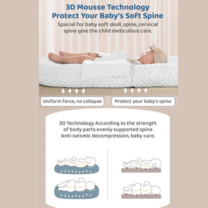 StarAndDaisy Baby Lounger for Newborn - Soft 100% Cotton Baby Nest - Infant Lounger Pillow - Bassinet Mattress with Anti-Startle Design - Portable Baby Floor Seat - Machine Washable Cover (Pink)