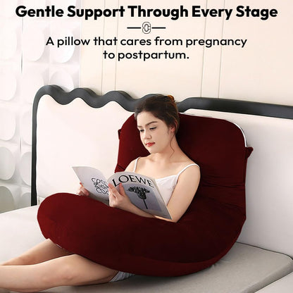 StarAndDaisy Pregnancy Pillow for Women/J Shape Body Pillow with 360° Full Body Support, Ergonomic & Comfortable Maternity Pillow for Pregnancy Sleeping