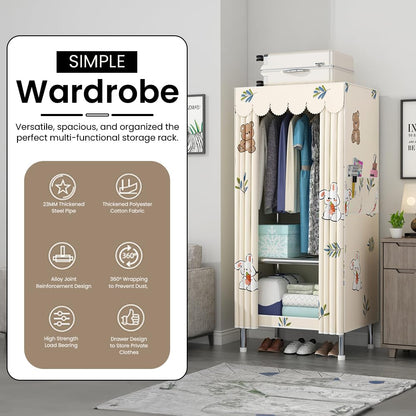 StarAndDaisy Collapsible Wardrobe for Clothes/Storage Organizer Wardrobe for Multipurpose, Cloth, Shoes, Books Organizer