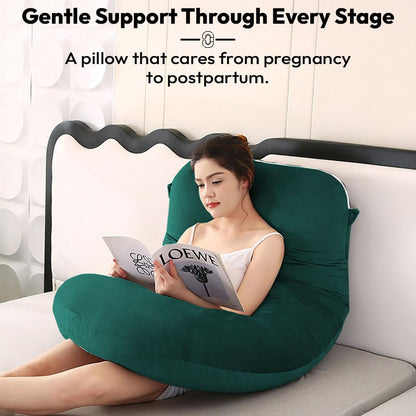 StarAndDaisy Pregnancy Pillow for Women/J Shape Body Pillow with 360° Full Body Support, Ergonomic & Comfortable Maternity Pillow for Pregnancy Sleeping