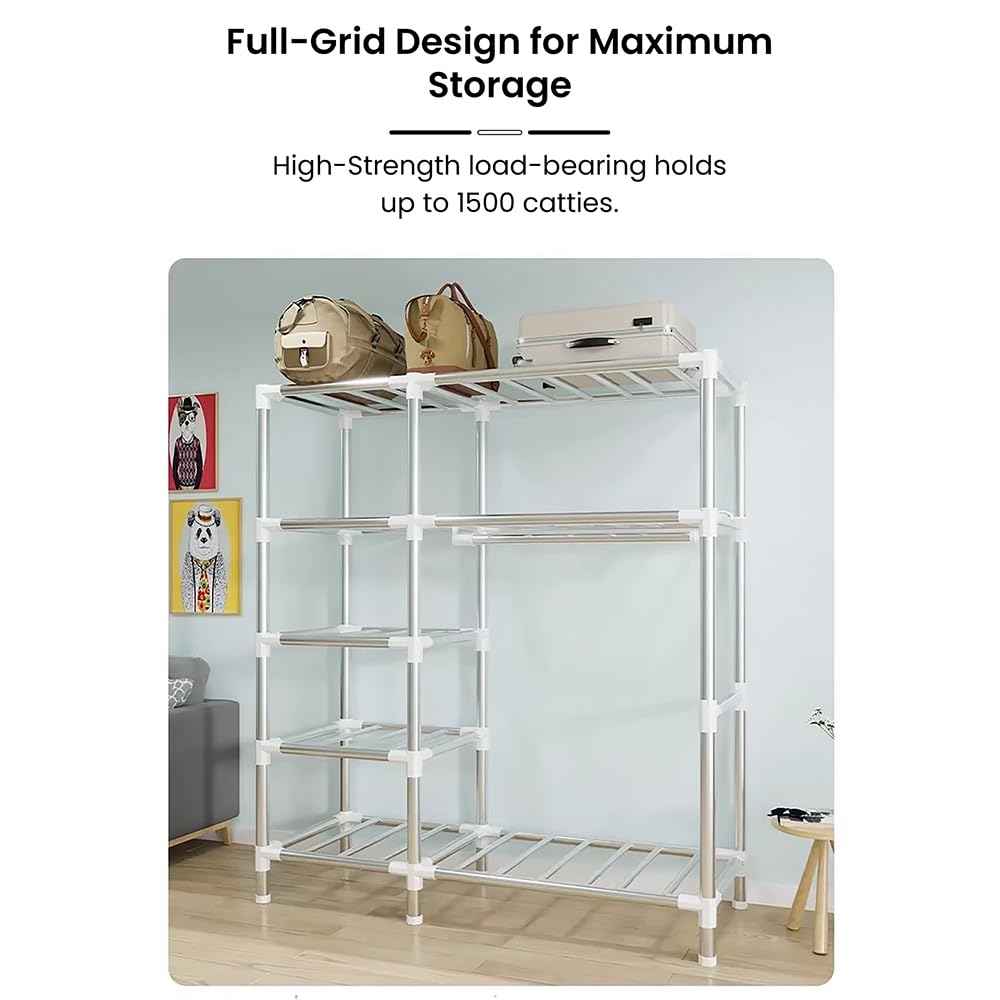 StarAndDaisy Collapsible Wardrobe for Clothes/Storage Organizer Wardrobe for Multipurpose, Cloth, Shoes, Books Organizer