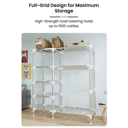 StarAndDaisy Collapsible Wardrobe for Clothes/Storage Organizer Wardrobe for Multipurpose, Cloth, Shoes, Books Organizer