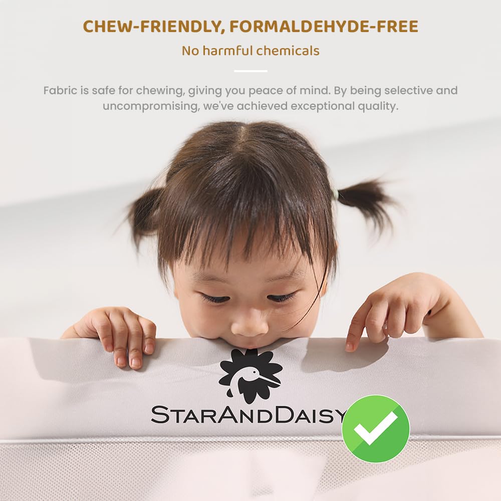 StarAndDaisy Baby Bed Guard Rail with Hight Adjustable/Portable Single Side Bed Rail for Toddler's Safety(T-1.5m)