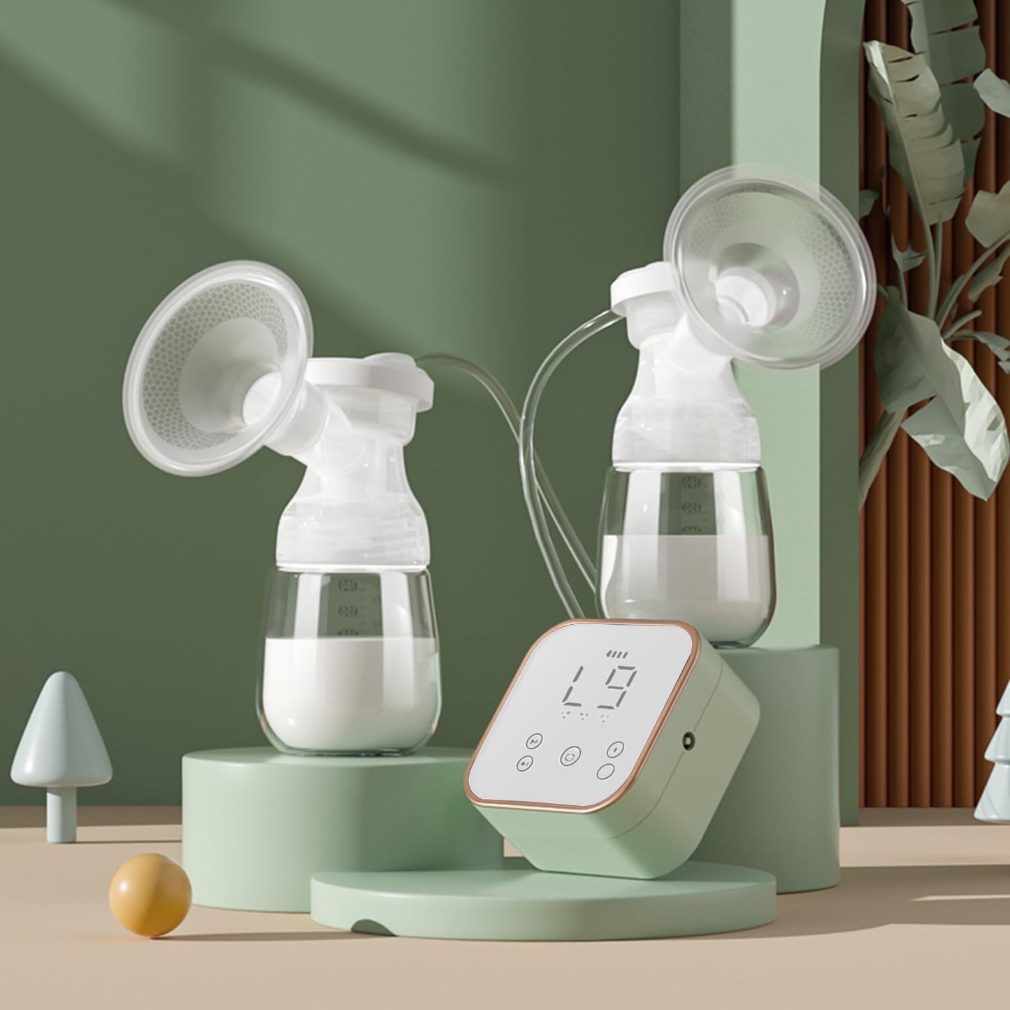 StarAndDaisy Electric Breast Pump / Feeding Milk Pump for Mothers with Portable Rechargeable Breastfeeding Pump with Detachable Dirt Shroud, Mirror Touch Screen LED Display Automatic Stimulation (DQ-115)