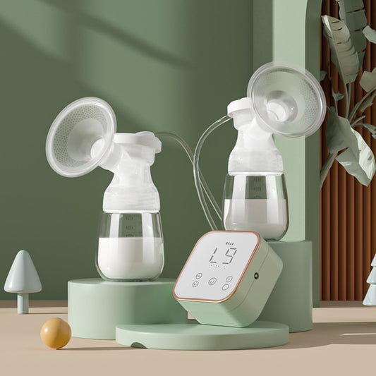 StarAndDaisy Electric Breast Pump / Feeding Milk Pump for Mothers with Portable Rechargeable Breastfeeding Pump with Detachable Dirt Shroud, Mirror Touch Screen LED Display Automatic Stimulation (DQ-115)