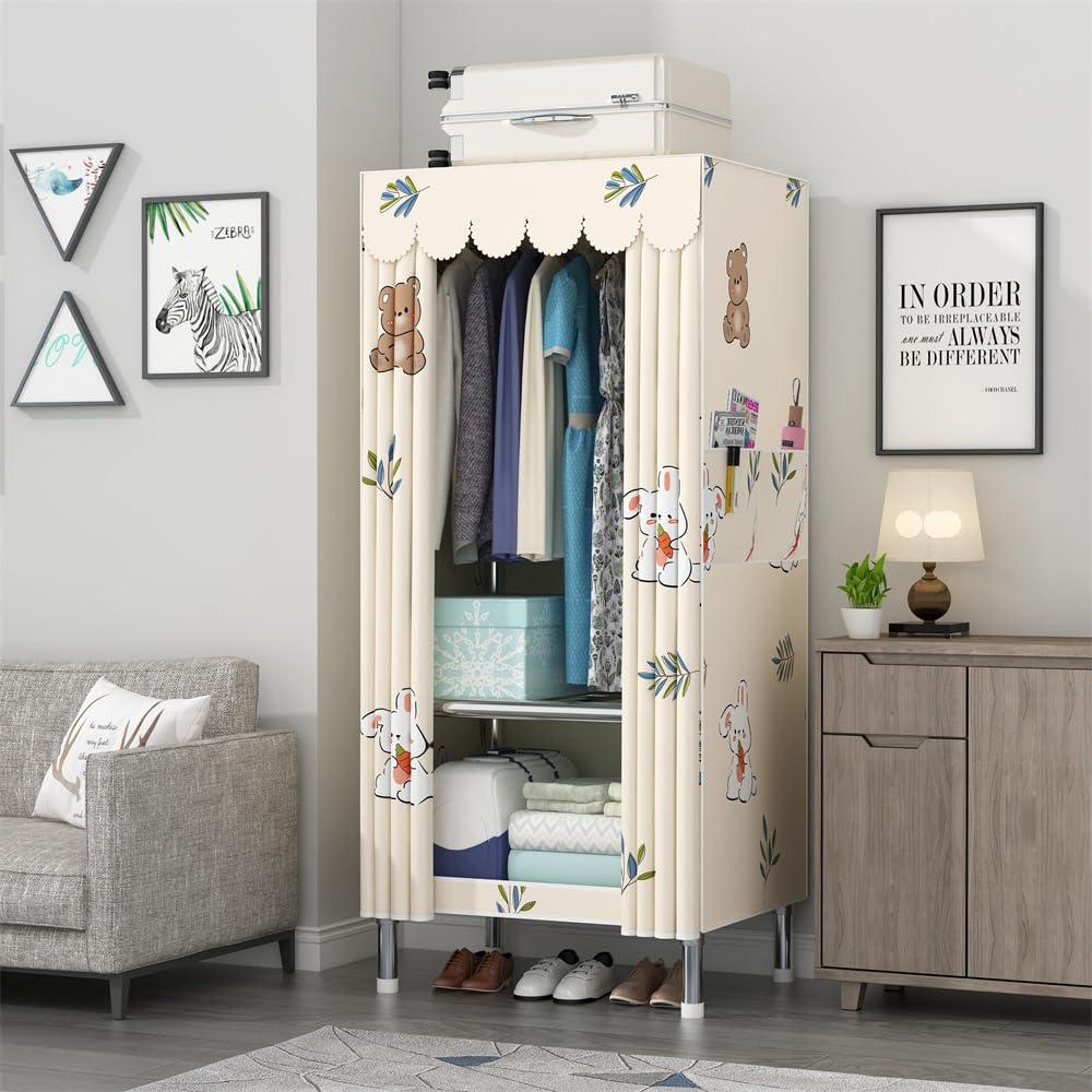 StarAndDaisy Collapsible Wardrobe for Clothes/Storage Organizer Wardrobe for Multipurpose, Cloth, Shoes, Books Organizer