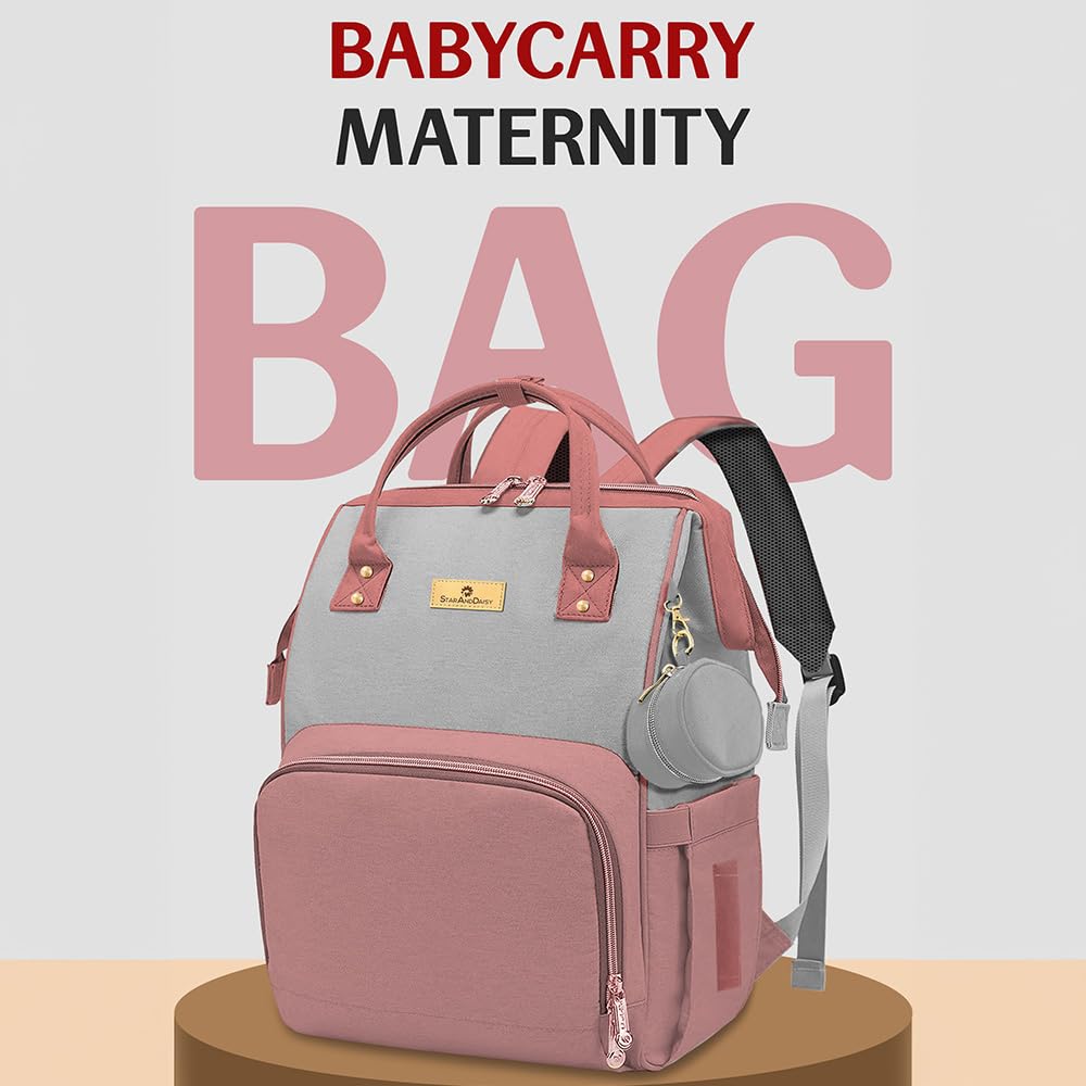 StarAndDaisy Baby Bag for Mothers Travel/Maternity Bag with 16 Multi-Purpose Pockets with Quick Access Diaper & Mobile Pocket/Diaper Bag for Baby