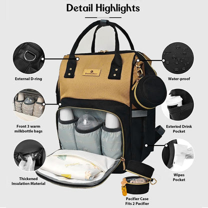 StarAndDaisy Baby Bag for Mothers Travel/Maternity Bag with 16 Multi-Purpose Pockets with Quick Access Diaper & Mobile Pocket/Diaper Bag for Baby