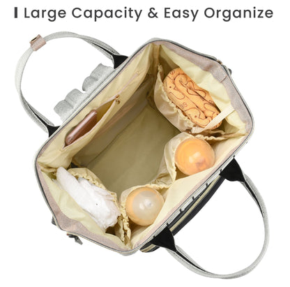 Caramello Diaper Bag Smart And Fashionable Diaper Bag For Moms  Black Strips