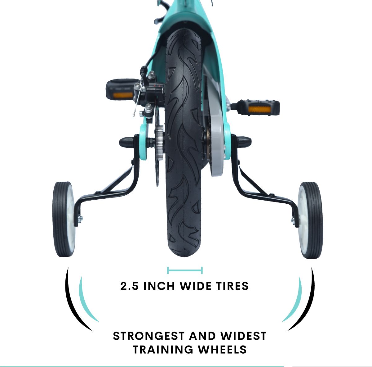 R for Rabbit Tiny Toes Rapid 16T Bicycle - Single Structure, Adjustable Seat & Handlebar, 95% Installed Lake Blue