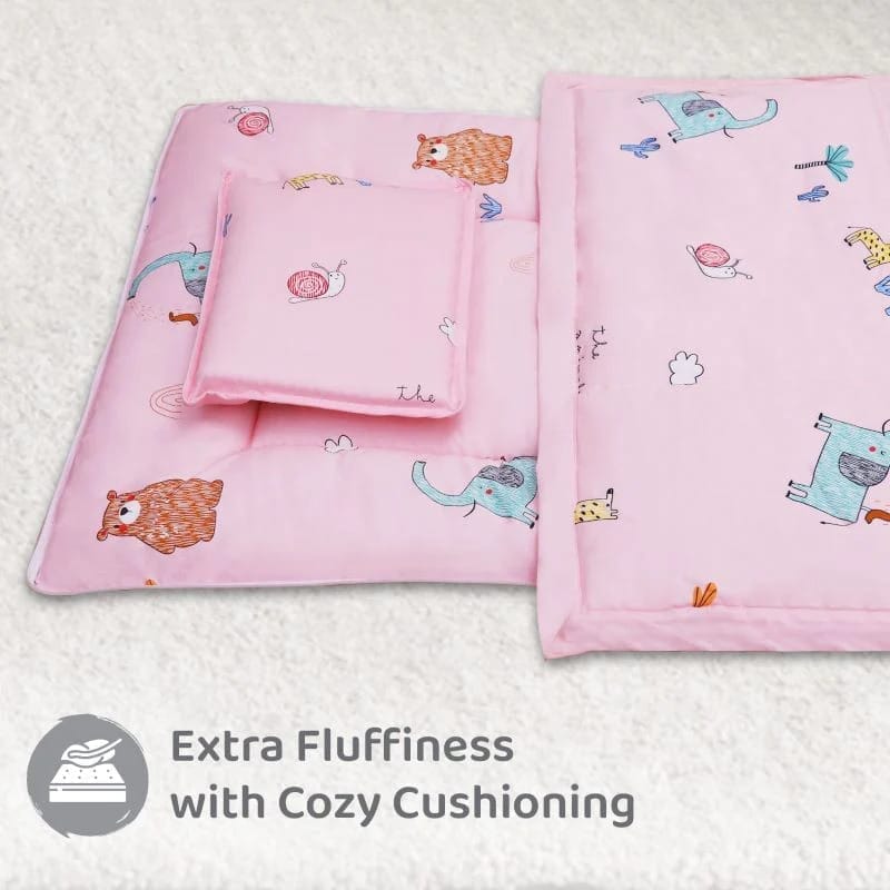 R for Rabbit Snuggy Cozy Baby Bedding With Blanket & Pillow And Odour Free Blush Pink