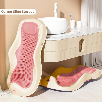 StarAndDaisy Baby Bath Seat Newborn to 0-18 Months, Non-Slip, Adjustable, Portable, Comfortable, Hygienic Baby Bather (Blue)
