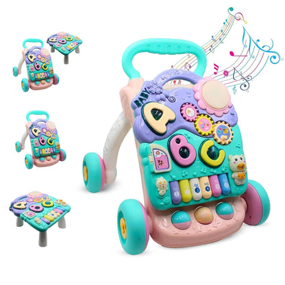 Uonibaby by StarAndDaisy Baby Multiactivity Push Walker with Doodle, for Infants & Toddlers Touch Senser, Educational Elements and Stable & Safe Design