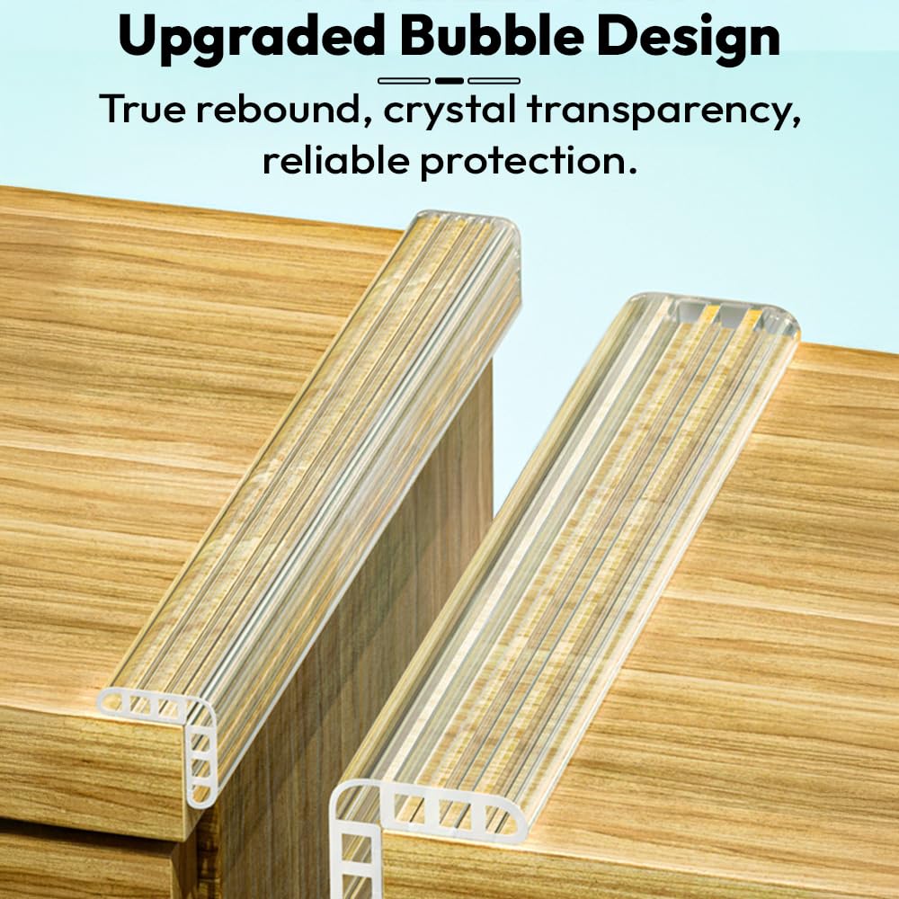 StarAndDaisy Baby Proofing Edge Guard Strip 2M – Self Adhesive Silicone Edge Protector for Table, Furniture & Sharp Corners – Infant, Toddler & Kids Safety Bumper Strip -30MM