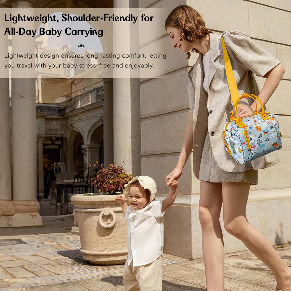 StarAndDaisy Diaper Bag/Diaper Bags for Mom with Light Weight and Potable Design/Multi Compartments, Waterproof Baby Bag with Ultra Soft Fabric.