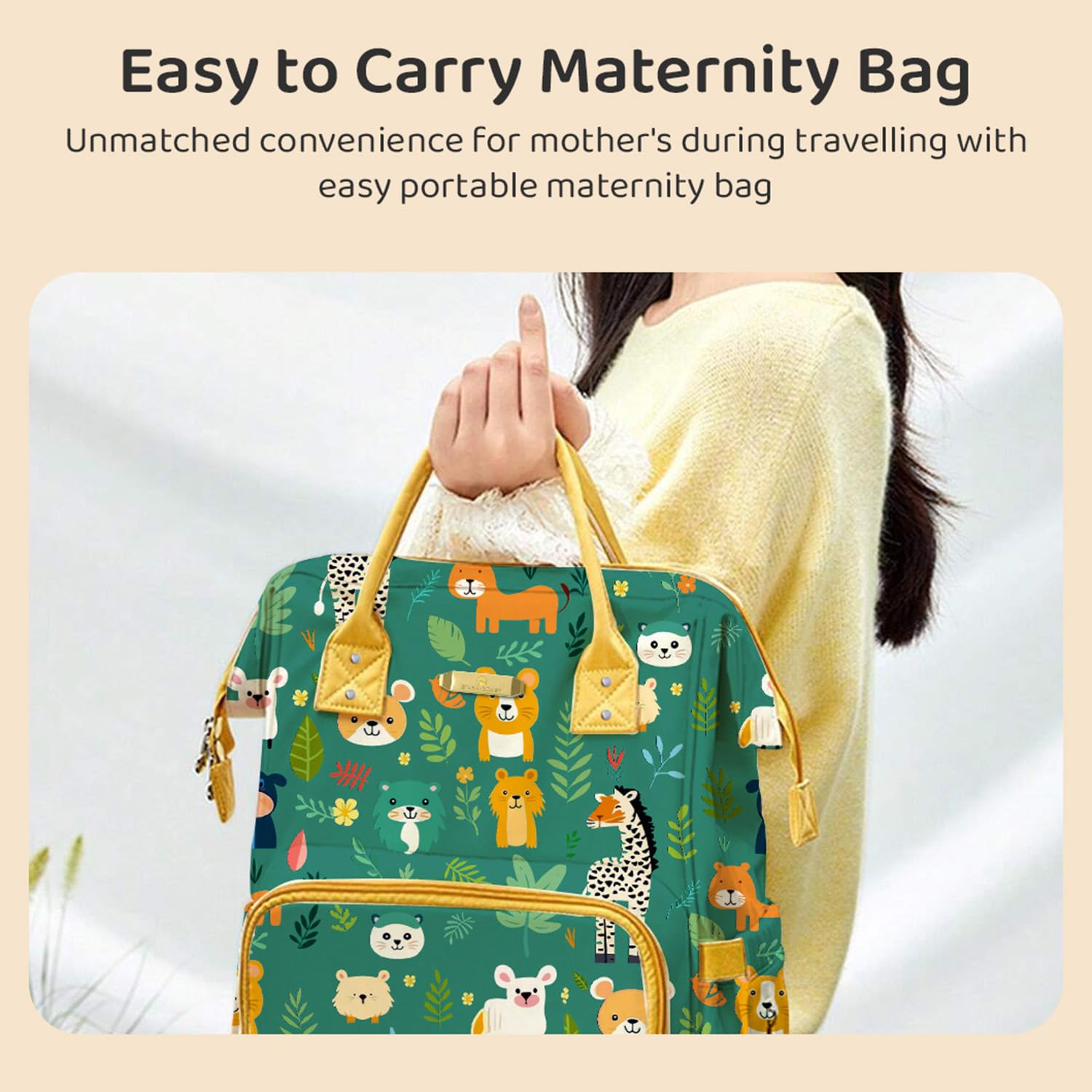 StarAndDaisy Baby Bag Mothers for Travel/Diaper Bag, 28L Waterproof Diaper Bag for Mother for Travel with 15 Multipurpose Pockets