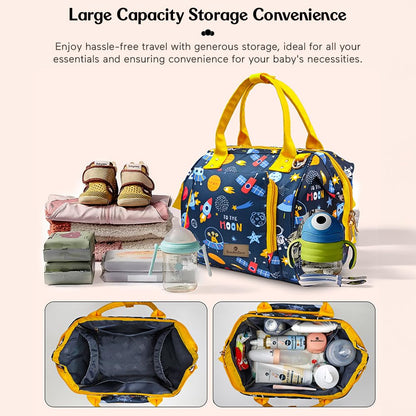 StarAndDaisy Diaper Bag/Diaper Bags for Mom with Light Weight and Potable Design/Multi Compartments, Waterproof Baby Bag with Ultra Soft Fabric.