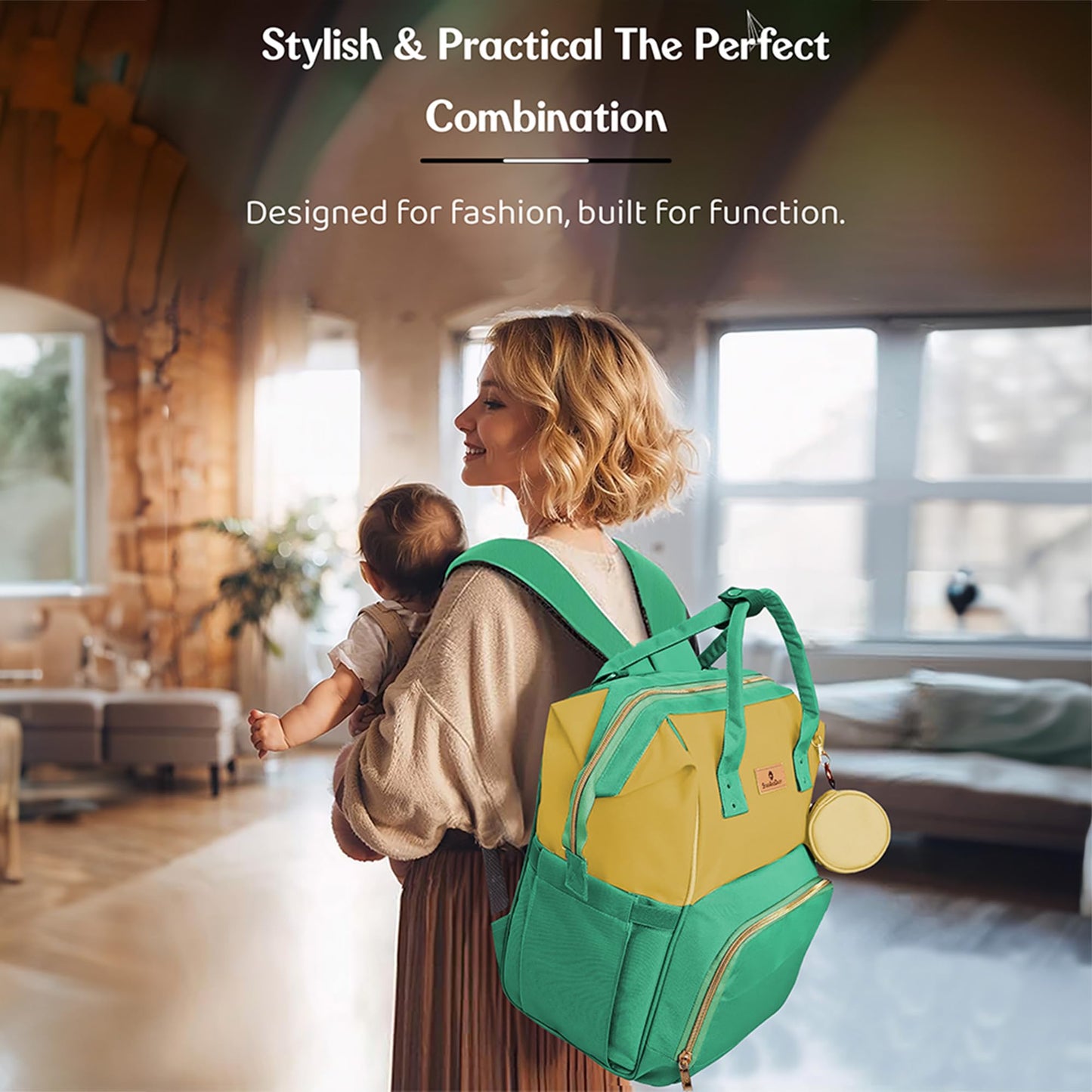 StarAndDaisy Baby Bag for Mothers Travel/Maternity Bag with 16 Multi-Purpose Pockets with Quick Access Diaper & Mobile Pocket/Diaper Bag for Baby