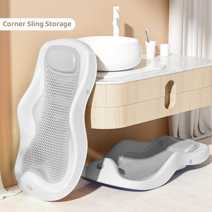 StarAndDaisy Baby Bath Seat Newborn to 0-18 Months, Non-Slip, Adjustable, Portable, Comfortable, Hygienic Baby Bather -Grey