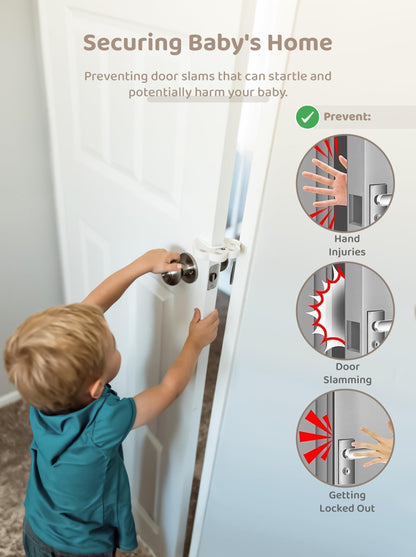 StarAndDaisy Baby Bed Guard Rail with Hight Adjustable/Portable Single Side Bed Rail for Toddler's Safety. (Medium, Door Pinch-White)