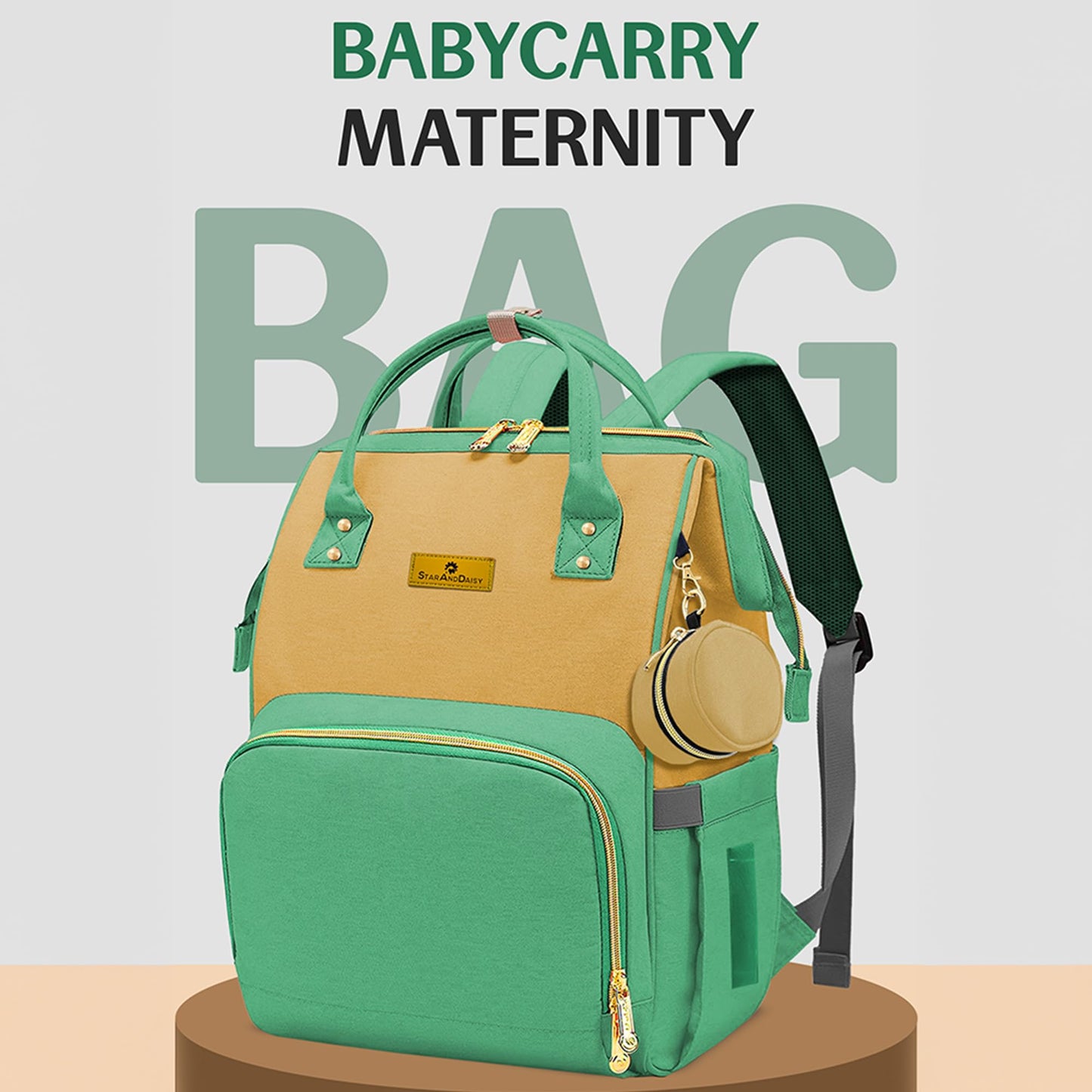 StarAndDaisy Baby Bag for Mothers Travel/Maternity Bag with 16 Multi-Purpose Pockets with Quick Access Diaper & Mobile Pocket/Diaper Bag for Baby