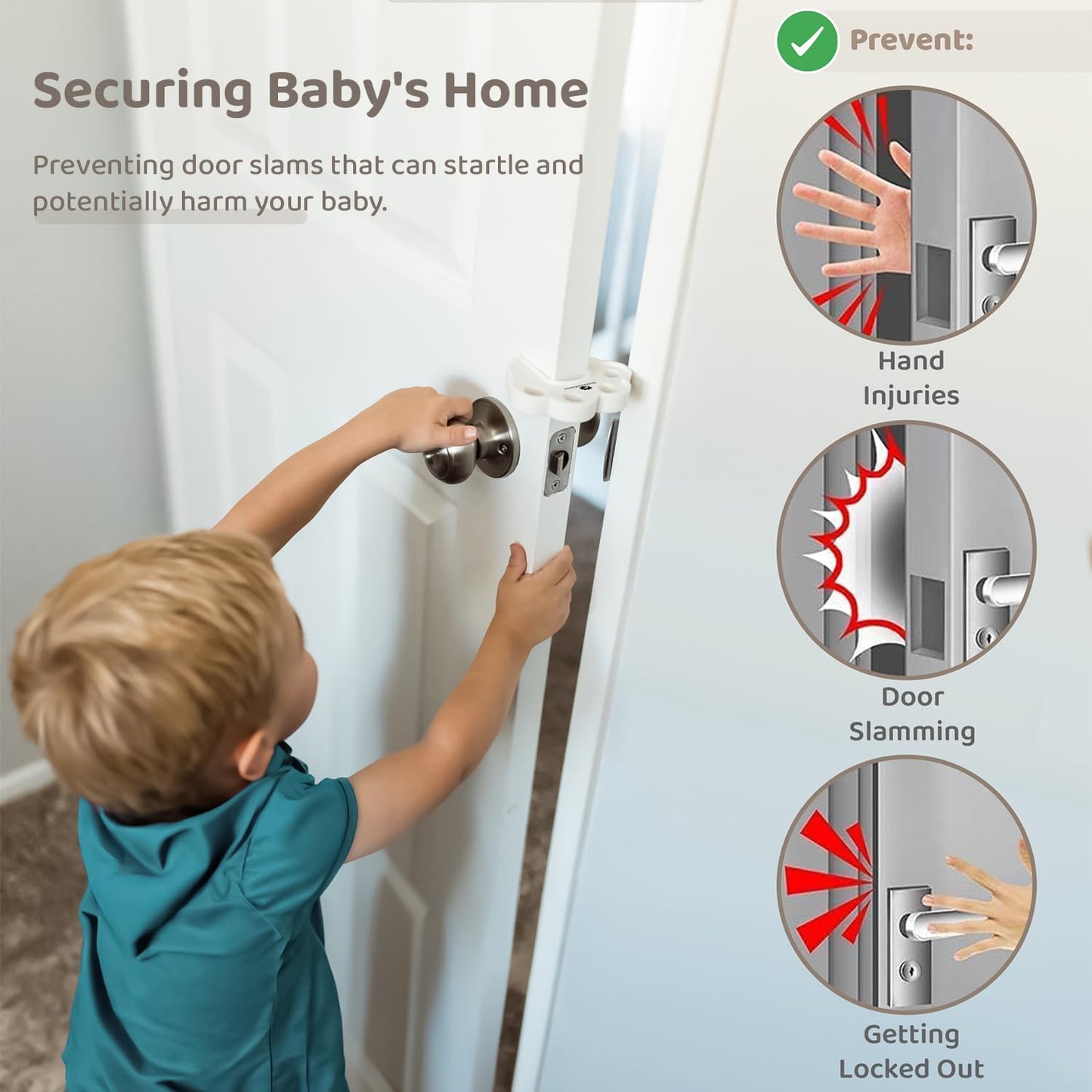 StarAndDaisy Door Pinch Guard/Stopper for Kids & Baby/Infant/Toddler Safety and Accidental Door Lock Pinch Protector for Little Kids Fingers (Pack of, 4)