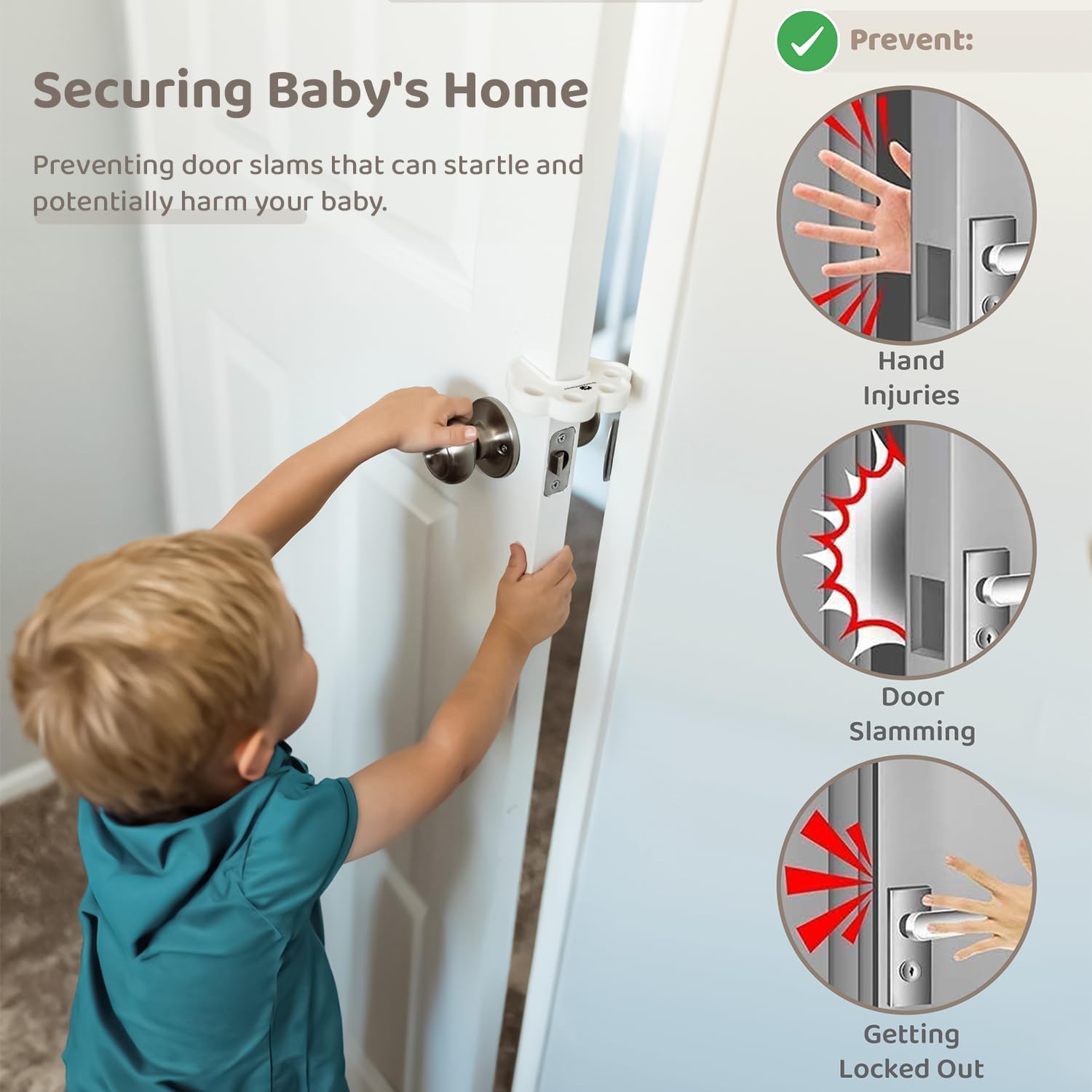 StarAndDaisy Door Pinch Guard/Stopper for Kids & Baby/Infant/Toddler Safety and Accidental Door Lock Pinch Protector for Little Kids Fingers (Pack of, 4)