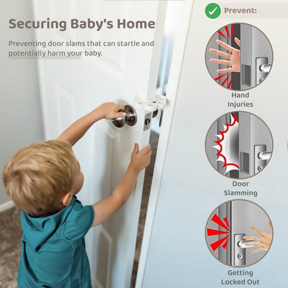 StarAndDaisy Door Pinch Guard/Stopper for Kids & Baby/Infant/Toddler Safety and Accidental Door Lock Pinch Protector for Little Kids Fingers (Pack of, 4)