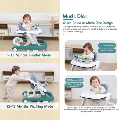 StarAndDaisy Baby Walkers For 6-24 Month Baby Boy Girl/Walker For Kids For 1 Years With Adjustable Height, Musical Tray/WalkerBaby With Brakes Prevant from Falling,Royal Blue