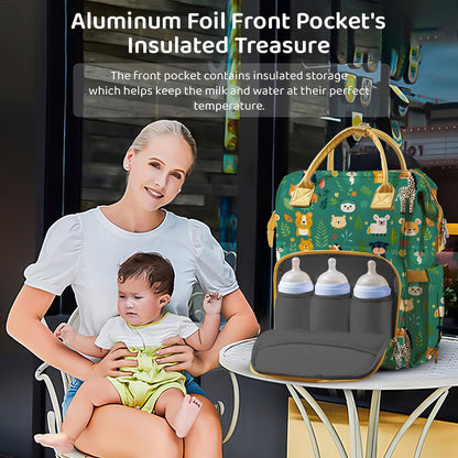 StarAndDaisy Baby Bag Mothers for Travel/Diaper Bag, 28L Waterproof Diaper Bag for Mother for Travel with 15 Multipurpose Pockets