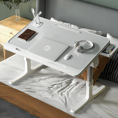 StarAndDaisy Baby Kids Foldable Study Desk/Baby Bed Table for Laptop and Study/Laptop Table Stand with Height Adjustable - USB-Grey1