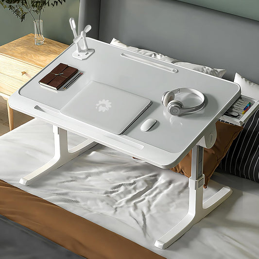 StarAndDaisy Baby Kids Foldable Study Desk/Baby Bed Table for Laptop and Study/Laptop Table Stand with Height Adjustable - USB-Grey1