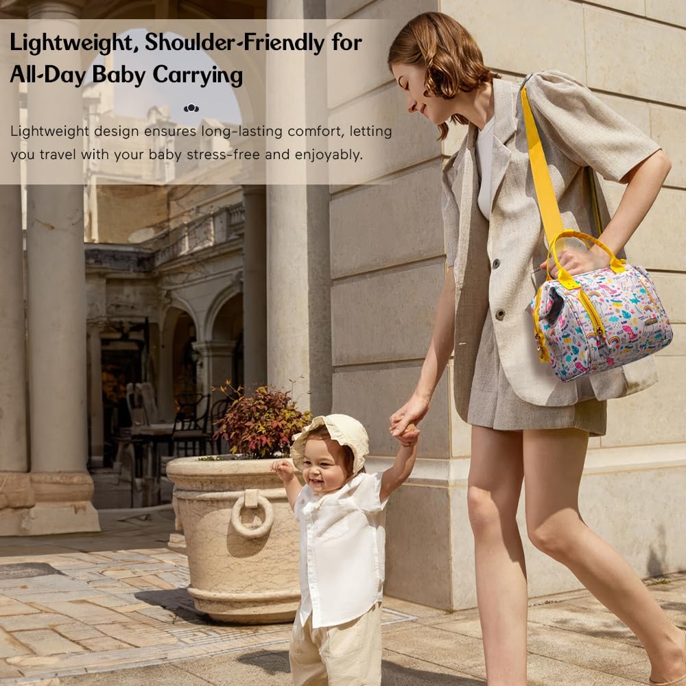 StarAndDaisy Baby Bag for Mother Travel/Diaper Bag for New Born Baby with Light Weight and Potable Design/Diaper Bags for Mom with Multi Compartments, Waterproof Bag with Ultra Soft Fabric.