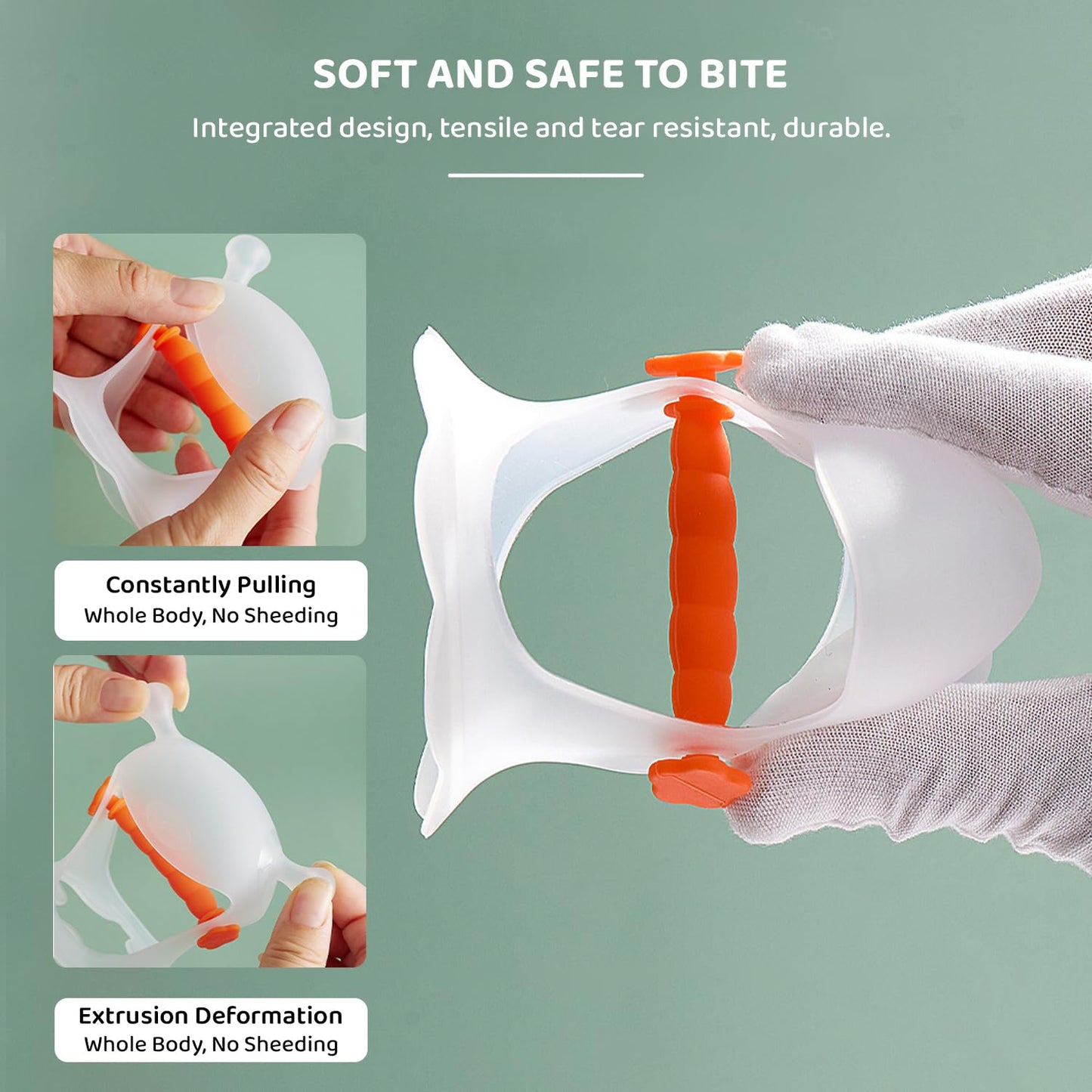 StarAndDaisy Adjustable Baby Thumb Sucking Hand Protector, Silicone Hand Sucking Stop, Baby Finger Protector Prevent Thumb Sucking for Infant Kids. (White&Blue)