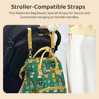 StarAndDaisy Baby Bag Mothers for Travel/Diaper Bag, 28L Waterproof Diaper Bag for Mother for Travel with 15 Multipurpose Pockets