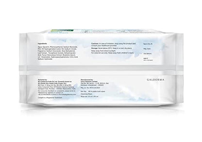 Cetaphil Baby Gentle Wipes 80's with Aloevera & Vitamin E