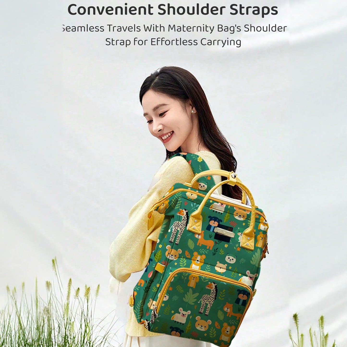 StarAndDaisy Baby Bag Mothers for Travel/Diaper Bag, 28L Waterproof Diaper Bag for Mother for Travel with 15 Multipurpose Pockets