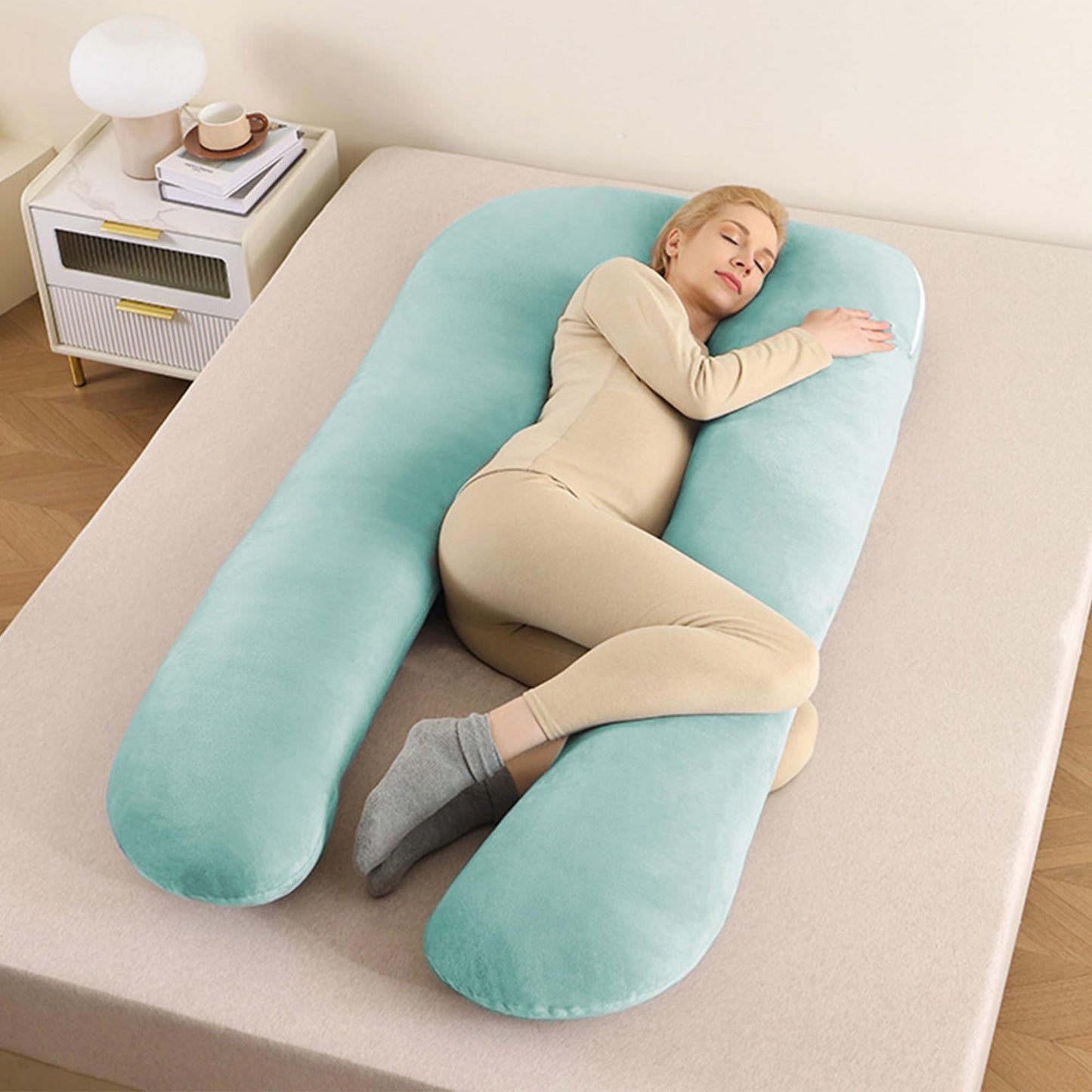 StarAndDaisy Pregnancy Pillow for Women/U Shape Body Pillow with 360° Full Body Support, Ergonomic & Comfortable Maternity Pillow for Pregnancy Sleeping