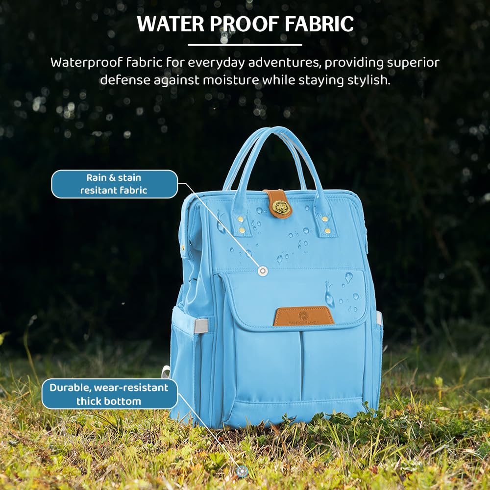 StarAndDaisy Diaper Bag/Backpacks for Mother- Maternity Bags for Baby with Multi Compartments & 2 Insulated Bottle Pocket, Stylish, Waterproof & Travel Friendly, Lightweight (Blue)