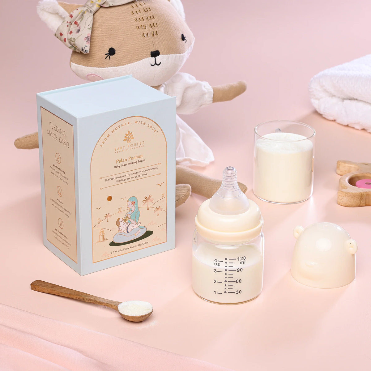 Paalan Poshan Glass Feeding Bottle