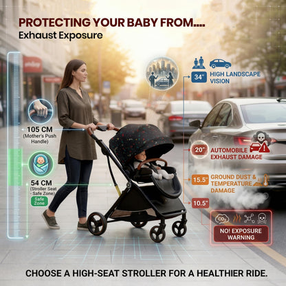 StarAndDaisy Foldable Baby Stroller for 0-3 Years Infant & Toddler Multi-Purpose, Multi-Adjustment Stroller pram Travel Friendly, Broad seat & Bed Buggy for Boys & Girls -Graffiti