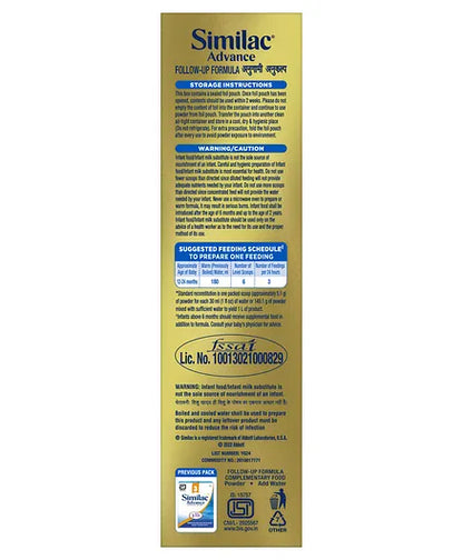 Similac Advance Stage 3 Follow Up Formula For Older Infants - 400 gm