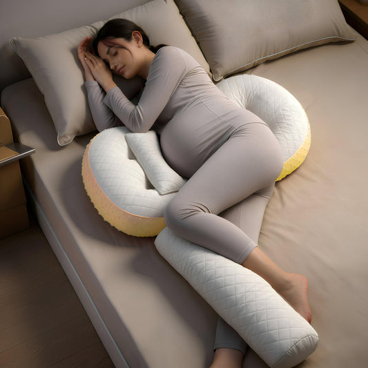 StarAndDaisy Pregnancy Pillow for Women | Maternity Pillow for Pregnancy Sleeping with Cuddle Pillow with Belly Support, Adjustable Butterfly Design, Leg Support (Yellow)