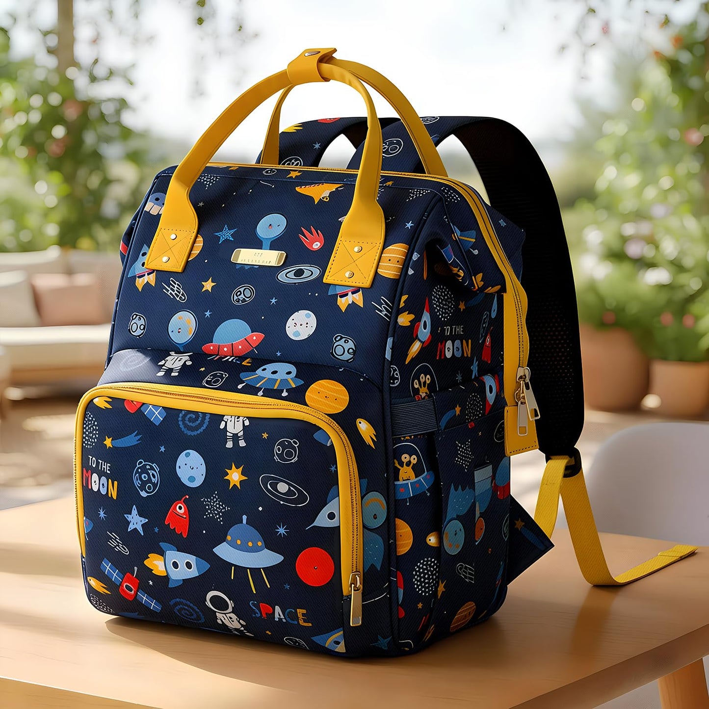 StarAndDaisy Diaper Bag for Mothers for Travel/Diaper Bag, 28L Waterproof Baby Bag for Mother Travel with 15 Multipurpose Pockets
