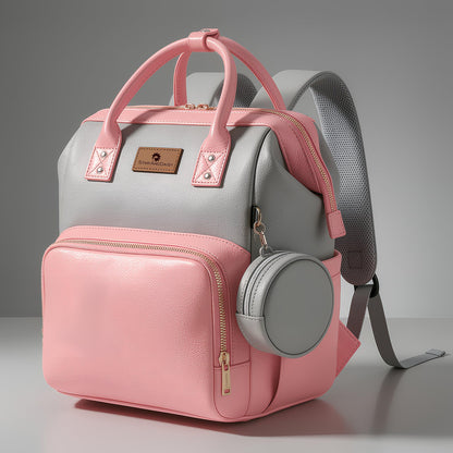 StarAndDaisy Diaper Bag for Mothers for Travel/Premium Vegan Leather Diaper Bag with Easy Acess Mobile Pocket, 26L Waterproof Baby Bag for Mother Travel with 16 Multipurpose Pockets
