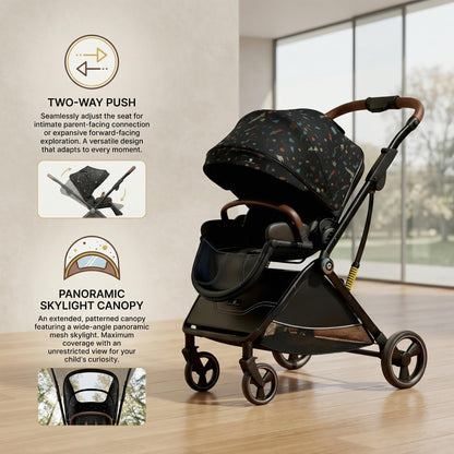 StarAndDaisy Foldable Baby Stroller for 0-3 Years Infant & Toddler Multi-Purpose, Multi-Adjustment Stroller pram Travel Friendly, Broad seat & Bed Buggy for Boys & Girls -Graffiti