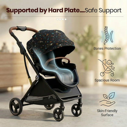 StarAndDaisy Foldable Baby Stroller for 0-3 Years Infant & Toddler Multi-Purpose, Multi-Adjustment Stroller pram Travel Friendly, Broad seat & Bed Buggy for Boys & Girls -Graffiti