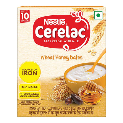 Nestle Cerelac Wheat Honey Cereal, 10 -24 mths, 300 gm