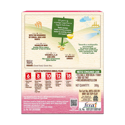 Nestle Cerelac Mixed fruits Cereal, 10 -24 mths, 300 gm